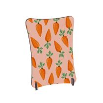 Placa de Mesa Curvo Cenouras laranjas fundo rosa claro Placa de Mesa Curvo Cenouras laranjas fundo rosa claro