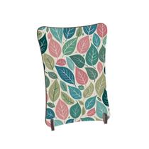 Placa de Mesa Curvo Folhas desenho coloridas