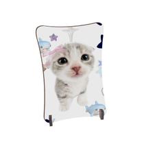 Placa de Mesa Curvo Gatinho fofo aesthetic estrelas e tubarã Placa de Mesa Curvo Gatinho fofo aesthetic estrelas e tubarã