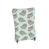 Placa de Mesa Curvo Gatinhos cinzas jogando vídeo game