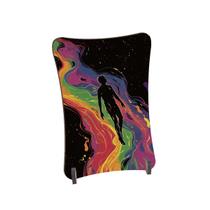 Placa de Mesa Curvo Homem espaço arco-íris