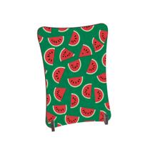 Placa de Mesa Curvo Melancias cortadas fundo verde Placa de Mesa Curvo Melancias cortadas fundo verde