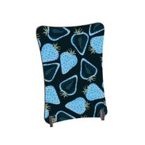 Placa de Mesa Curvo Morangos azuis cortados Placa de Mesa Curvo Morangos azuis cortados