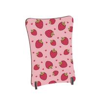 Placa de Mesa Curvo morangos coração rosa Placa de Mesa Curvo morangos coração rosa