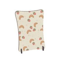 Placa de Mesa Curvo Morangos e croissant fofo Placa de Mesa Curvo Morangos e croissant fofo