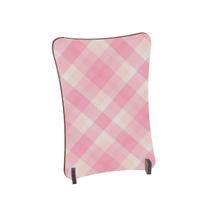 Placa de Mesa Curvo rosa xadrez tons claro Placa de Mesa Curvo rosa xadrez tons claro