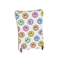 Placa de Mesa Curvo Rostos felizes colorido Placa de Mesa Curvo Rostos felizes colorido