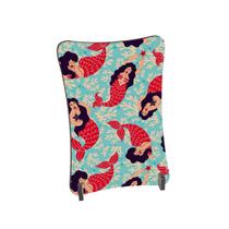 Placa de Mesa Curvo Sereias calda vermelha poses