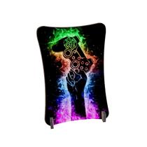 Placa de Mesa Curvo Vídeo Game mão colorida Placa de Mesa Curvo Vídeo Game mão colorida