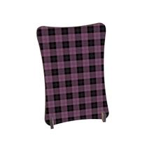 Placa de Mesa Curvo Xadrez listra com quadrados preto e rosa Placa de Mesa Curvo Xadrez listra com quadrados preto e rosa