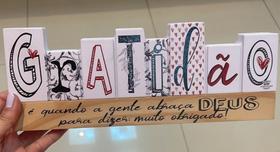 Placa de mesa gratidão