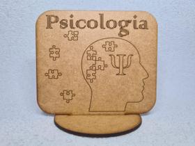 Placa De Mesa Profissão Psicologia Psicólogo Criativo