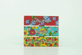 Placa de Mesa Tudo posso Naquele que me fortalece 16X18X9CM