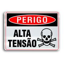 Placa de Metal alta tensao 30cmx20cm Placa de Metal alta tensao 30cmx20cm