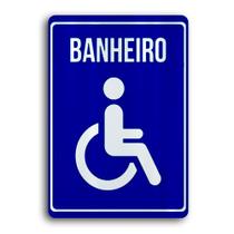 Placa de Metal Banheiro 20cmx30cm Placa de Metal Banheiro 20cmx30cm