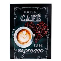 Placa de Metal Café Expresso - 30 x 20 cm