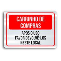 Placa de Metal carrinhos de compas 30cmx20cm