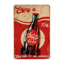 Placa de metal CosigukMoo Vintage Nuka Cola Retro Fallout 20x30cm Placa de metal CosigukMoo Vintage Nuka Cola Retro Fallout 20x30cm