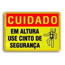 Placa de Metal Cuidado Use cinto 30cmx20cm Placa de Metal Cuidado Use cinto 30cmx20cm