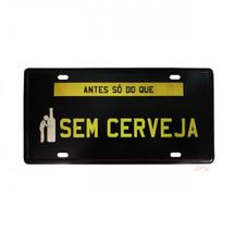 Placa de Metal Decorativa 31X15Cm - Tenda