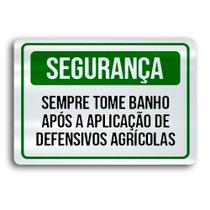 Placa de Metal Defensivos agricolas 30cmx20cm Placa de Metal Defensivos agricolas 30cmx20cm