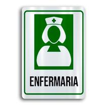 Placa de Metal enfermaria 20cmx30cm