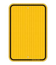 Placa de metal escrita em branco Faittoo 18x12cm em alumínio amarelo