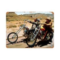 Placa De Metal Estilo Vintage Easy Rider Para Motocicleta, Impermeável E Resistente Às Intempéries,