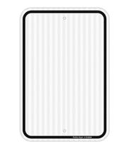 Placa de metal Faittoo Blank Write-On 18 x 12 cm em alumínio refletivo