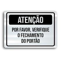 Placa de Metal Fechamento do portao 30cmx20cm Placa de Metal Fechamento do portao 30cmx20cm