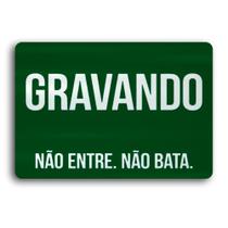 Placa de Metal Gravando 30cmx20cm (43)