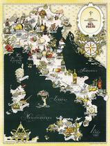 Placa de metal Liyinriyns Retro Gourmet Mapa da Itália 20x30cm Placa de metal Liyinriyns Retro Gourmet Mapa da Itália 20x30cm