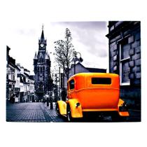 Placa De Metal London Yellow Car ZC 10081605 - Zona Criativa