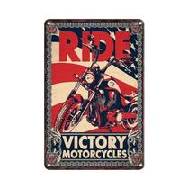 Placa De Metal Para Garagem De Motocicleta Vintage, Placa Retrô De Decoração De Parede Para Homem,