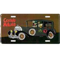 Placa de Metal Quadrilha de Morte, Corrida Maluca, Hanna Barbera