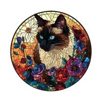 Placa De Metal Redonda Com Tema De Gato Preto, Decoração Fofa De Mesa Para Bar, Café, Clube,