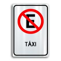 Placa de Metal Taxi 20cmx30cm