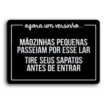 Placa de Metal versinho 30cmx20cm Placa de Metal versinho 30cmx20cm