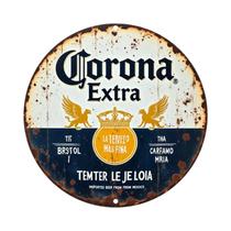 Placa De Metal Vintage Com Logo Da Cerveja Corona Extra, Arte De Parede Retro Com Design De Águia E