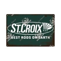 Placa De Metal Vintage De Equipamentos De Pesca Retrô Para Decoração De Loja De Pesca E Casa