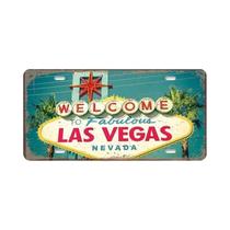 Placa De Metal Vintage De Las Vegas, Pôster De Noite De Poker Do Nevada Para Decoração De Carro,