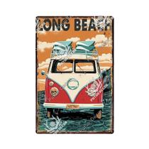Placa De Metal Vintage De Praia, Decoração Retro, Placas De Lata, Arte De Parede De Verão Para Bar