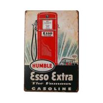 Placa De Metal Vintage Para Óleo E Gás, Placa De Arte De Parede Esso Stp Para Homem, Caverna, Café,