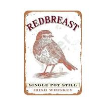 Placa De Metal Vintage Redbreast Irish Whiskey, Decoração De Quintal, Presente De Aniversário E Placa De Metal Vintage Redbreast Irish Whiskey, Decoração De Quintal, Presente De Aniversário E