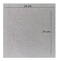 Placa De Mica Guia De Onda Para Forno Microondas 14 X 14 Cm