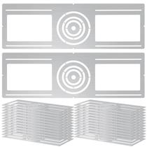 Placa de montagem Tellegloww 12 peças, suporte de aço de 66 x 21 cm