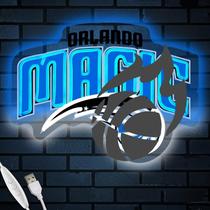 Placa de néon de basquete YUNYEENEEN 35x25cm azul alimentada por USB