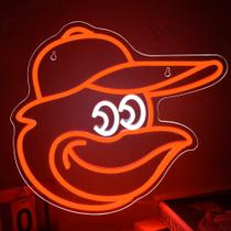 Placa de néon FTMGGDG Baseball para decoração de parede Man Cave 35x33cm