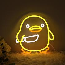 Placa de néon LED Neon Light Duck para decoração de parede de sala de jogos Placa de néon LED Neon Light Duck para decoração de parede de sala de jogos