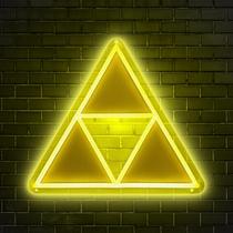 Placa de néon LED Triforce Saiwalk Dimmable, decoração de jogos USB